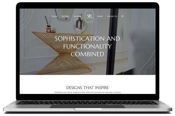 Web Design for interior decorator Azza