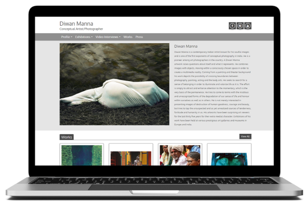 Artist website for Diwan Manna photographer